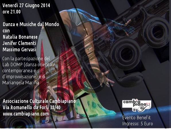 Danza e Musiche dal Mondo @ Associazione Culturale Cambiapiano | Roma | Lazio | Italia